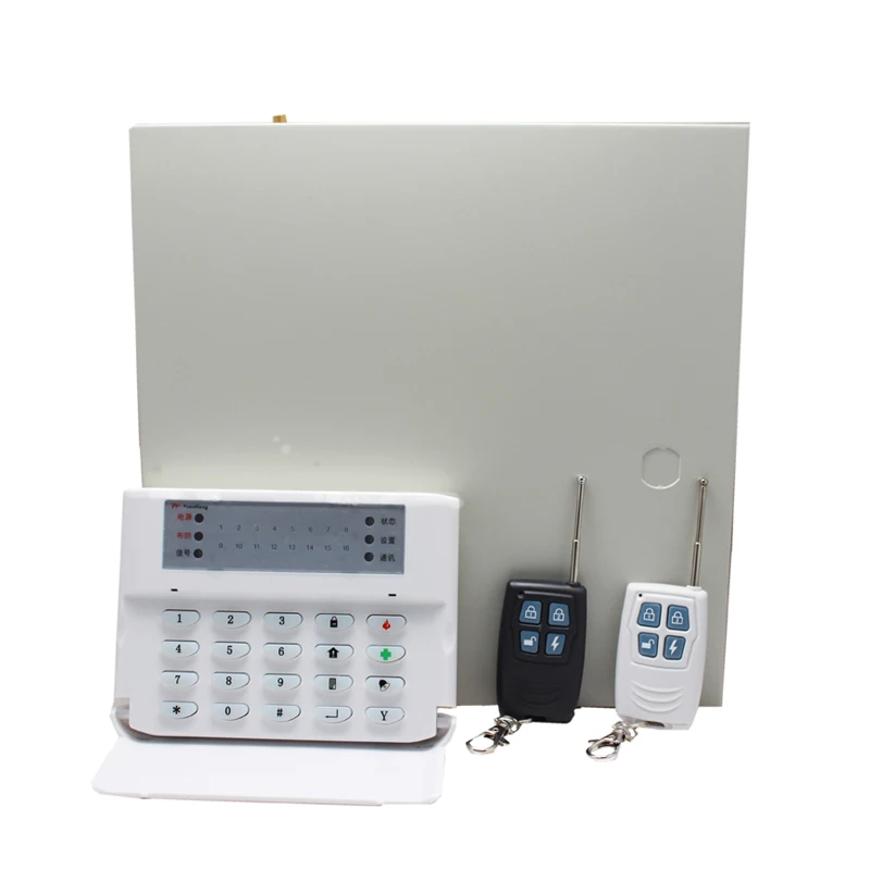 Metal case Anti-theft Wired zones Security Alarm System Landline PSTN CID contact Wired/Wireless Alarm System with keyboard