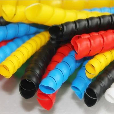 Flexible decorative Hydraulic Hose spiral protection wrap,Rubber Hose Cover