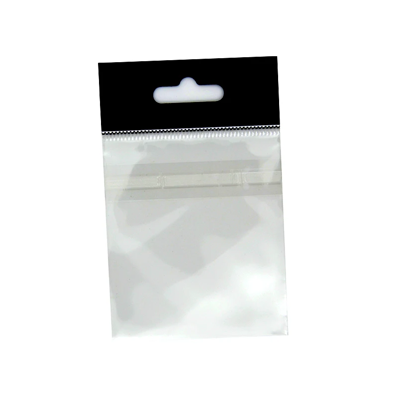 Small Jewelry pouch OPP CPP Plastic Bag Header Card Bag With Adhesive Tape For Fishing Hooks