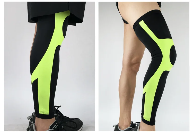 Silicone Leg Knee Long Sleeves for Sport Football Basketball,Running,Jogging,Basketball,Meniscus Tear,Joint Pain Relief