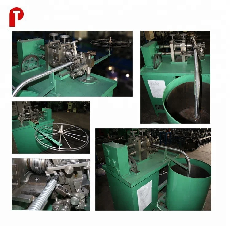 Stainless steel metal flexible conduit hose making forming machine