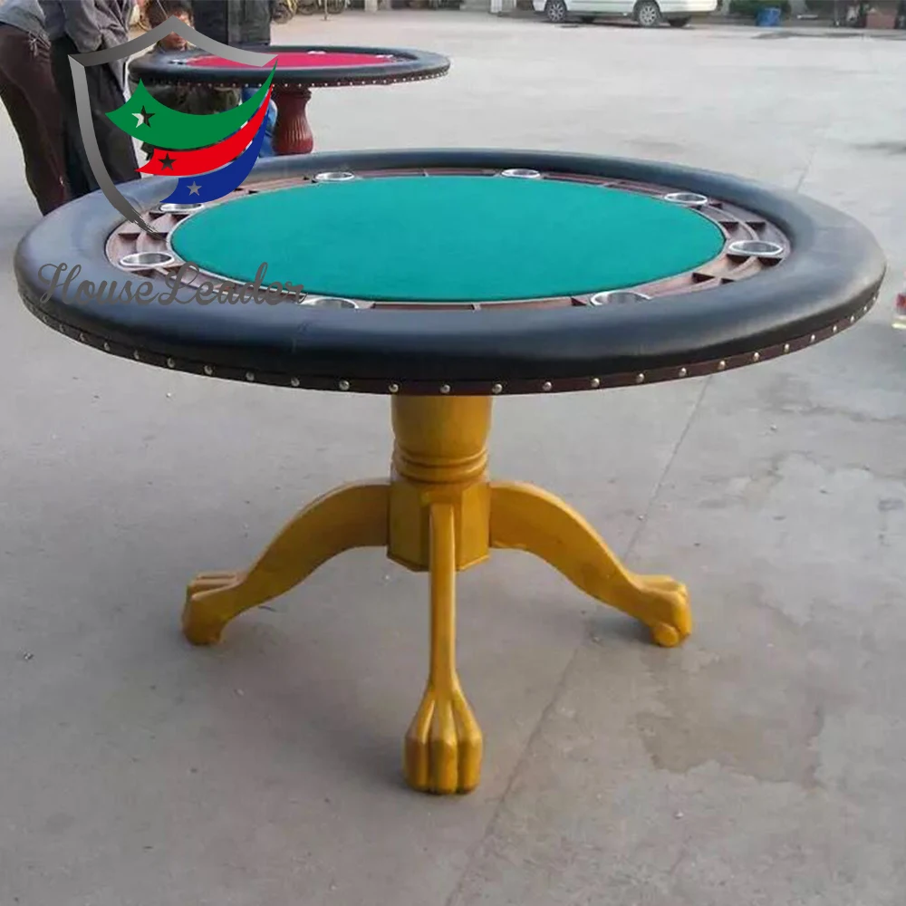 52 inch Round Solid Wood Poker table