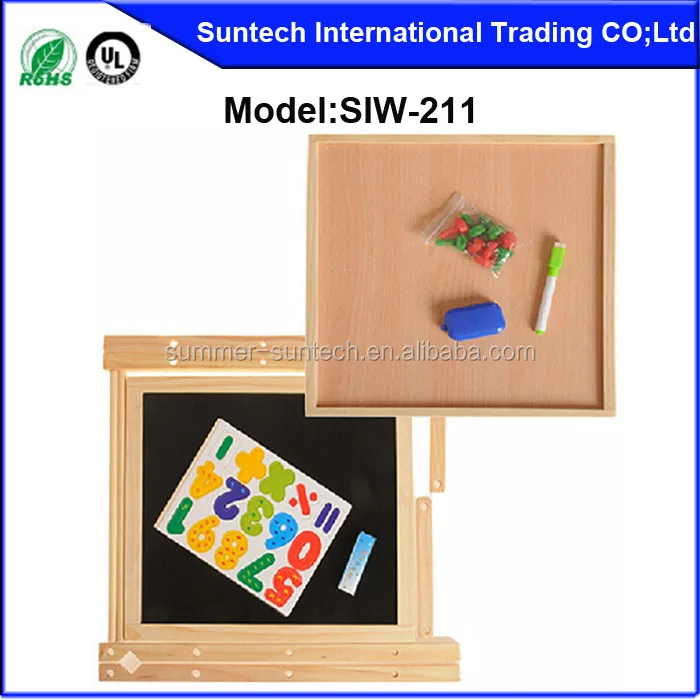 Decorative wood board kids magnetic indoor writing board