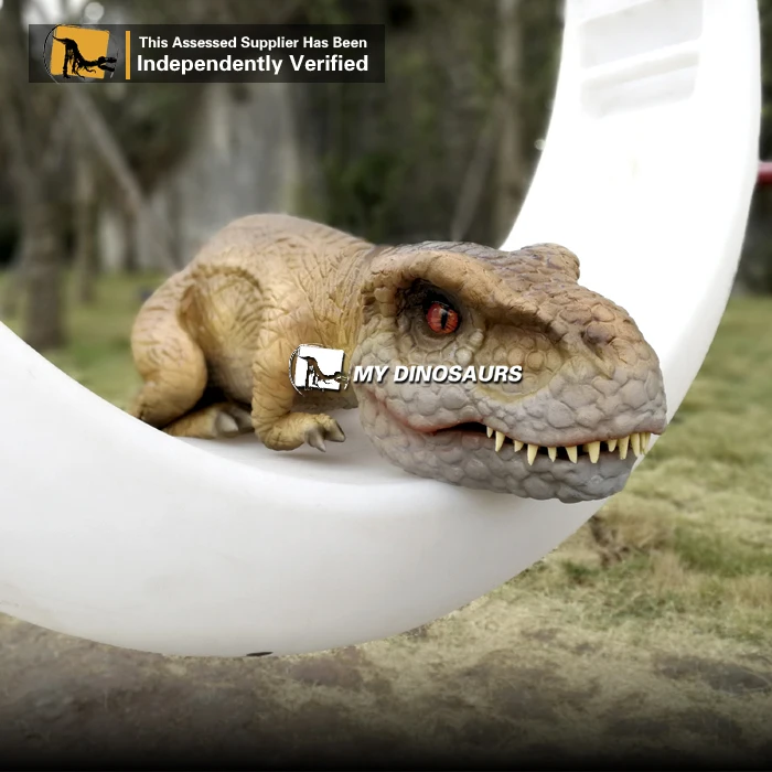 MY DINO Realistic Baby Dinosaurs T Rex Mouth Open Hand Puppet