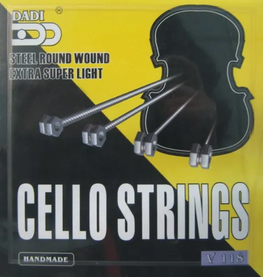 Dadi professional music 4 strings steel round wound violin cello strings