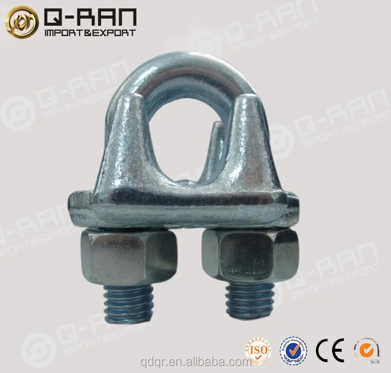 
Wire Rope Fittings Alloy steel Cable Connectors U Bolt Clamp 