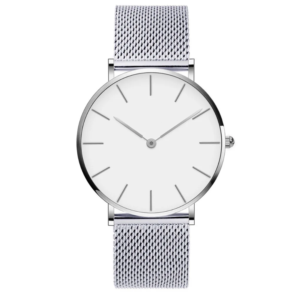 Drop Shipping Watches For Men Women Ultra Slim Quartz Watch with Simple Nylon Band Relogio Masculino Wristwatches Free Shipping