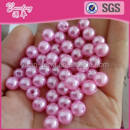 Factory price wholesales hot selling round abs perolas beads