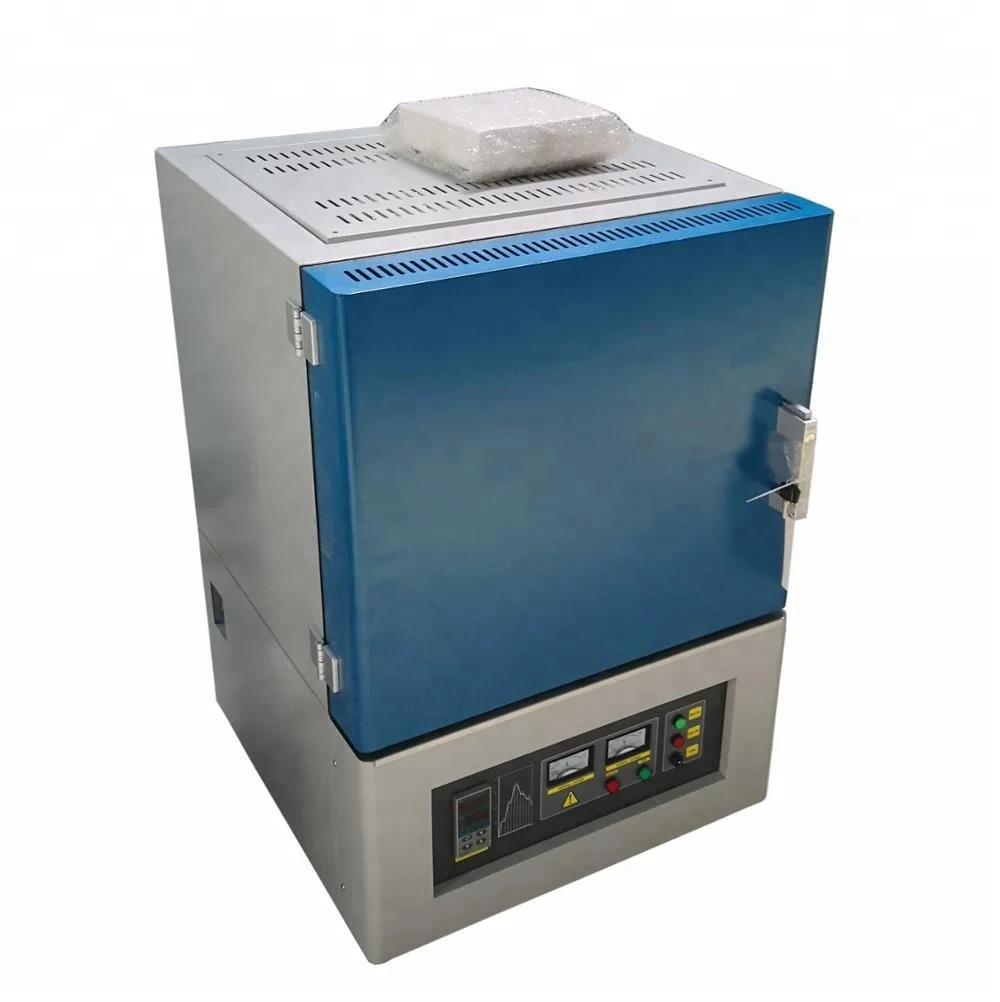 1400 degree box type muffle kiln, sintering ceramic kiln, heat treatment sintering pottery kiln