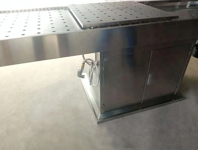 THR-107 funeral products  Hospital Stainless Steel Electric Embalming Table