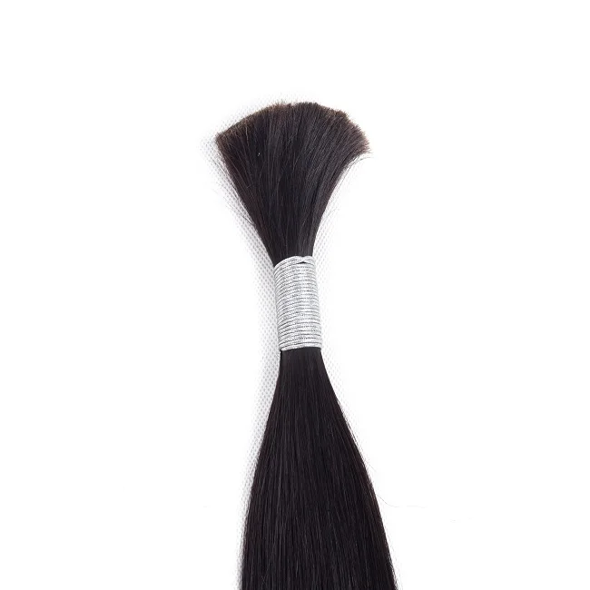 Wholesale cabello natural brazilian human hair bulk extension in dubai best hot selling