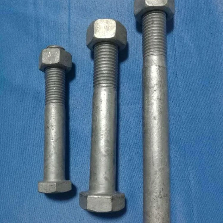 
Hot Dip Galvanized Carbon Steel Stud Bolt ASTM A193 Gr B7/B7M with Heavy Hex Nuts 