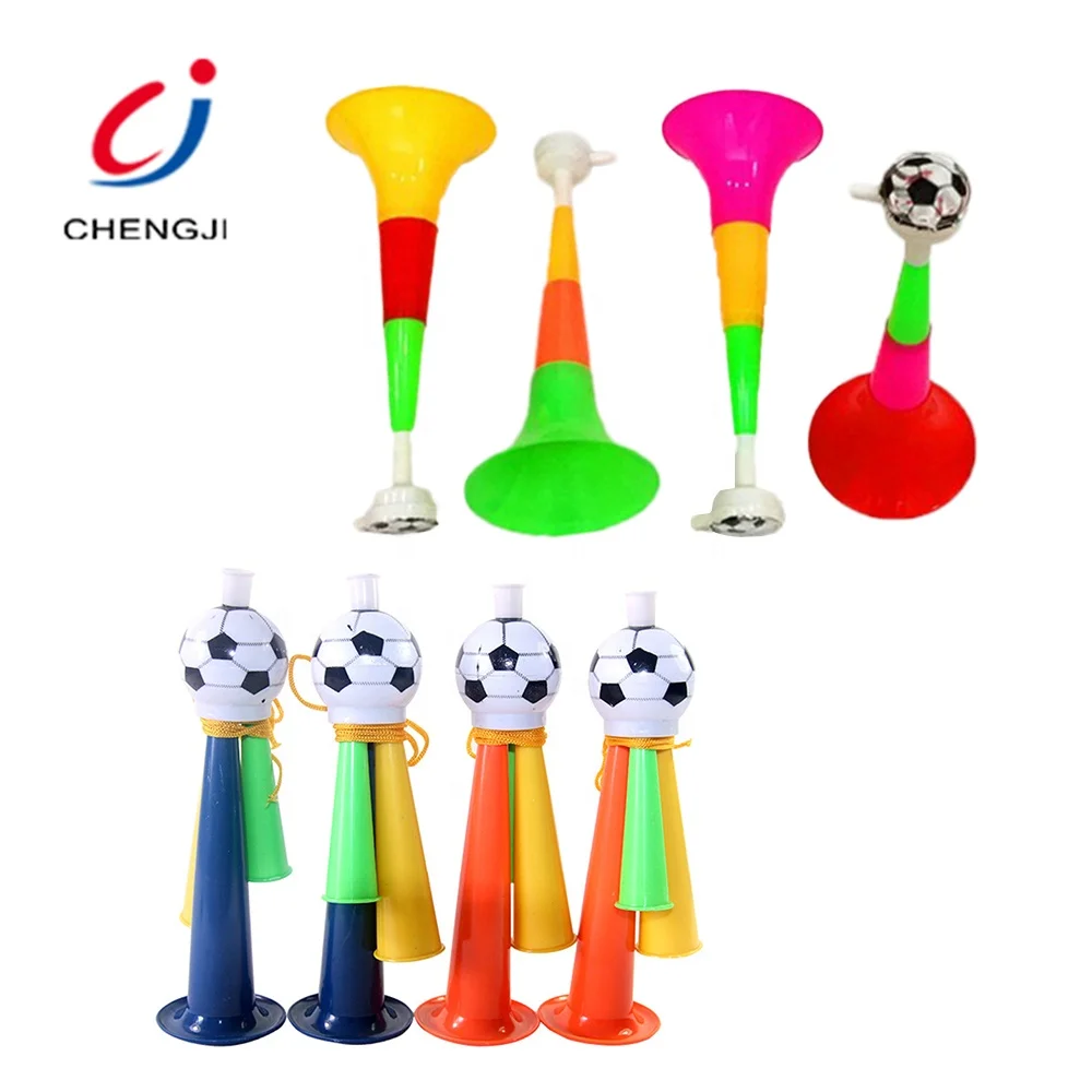 
Hot selling cheering plastic sport fans cheap mini colors football horn 