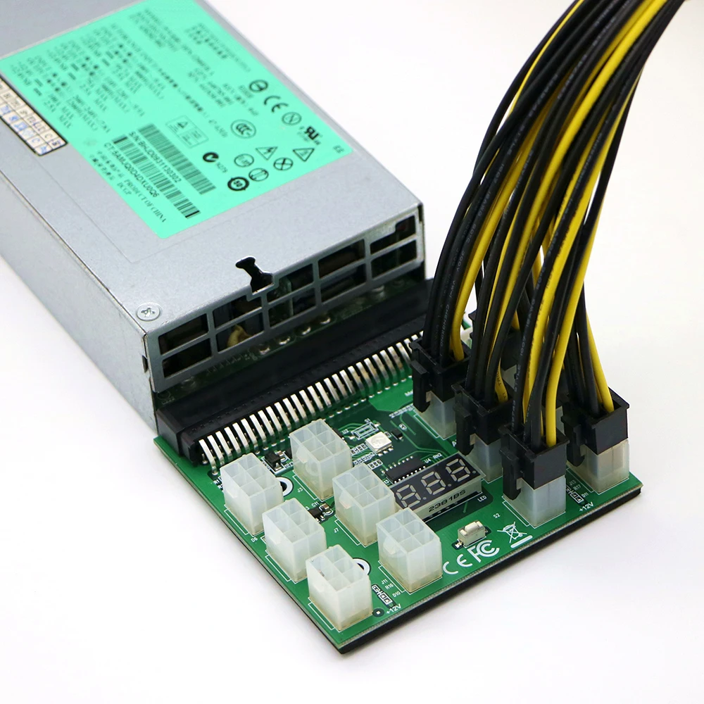 Высокое качество 12 В Breakout совета GPU добыча 12x 6Pin слотов PCIe