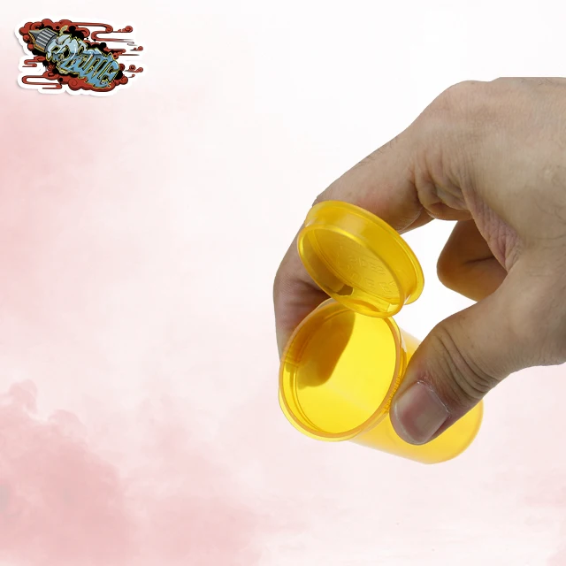 Plastic pop top container pill bottles for childproof lid jars