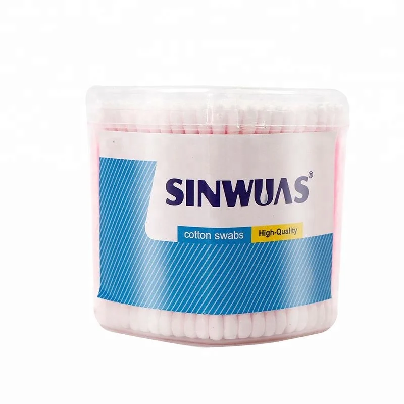 OEM design heart box multifunctional no irritation pure cotton swab