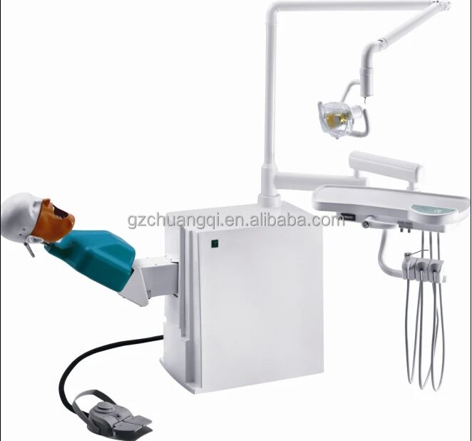 With Halogen Lamp Down Tray and Workable System Dental Simulation & Workbench System Dental School Chair