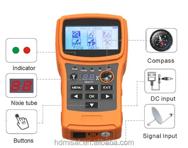 New arrival DVB-S2 original digital satellite finder signal meter SF-700 with Spectrum