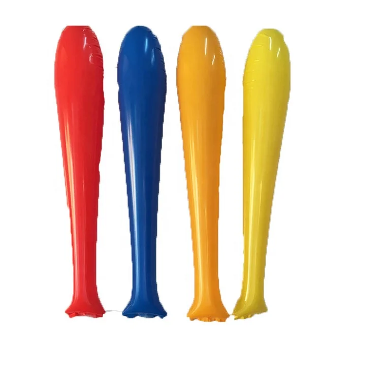 
Promotional custom cheering pom poms PE material inflatable cheering stick 