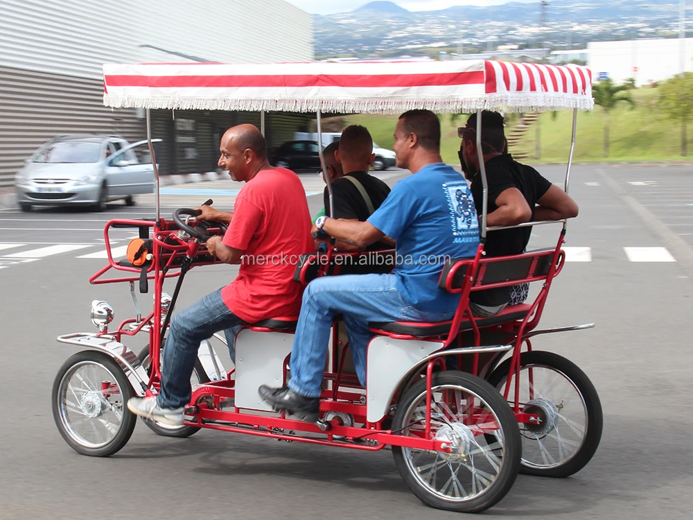 Touring Прокат б/у, 4-колесный скейтборд, 4 человек тандем Quad велосипед, способный преодолевать Броды для продажи