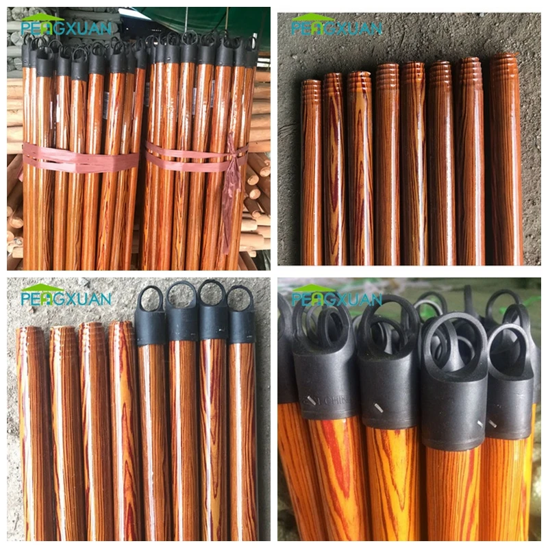 Hot selling in sri lanka market broom handle wood for indoor cleaning broom