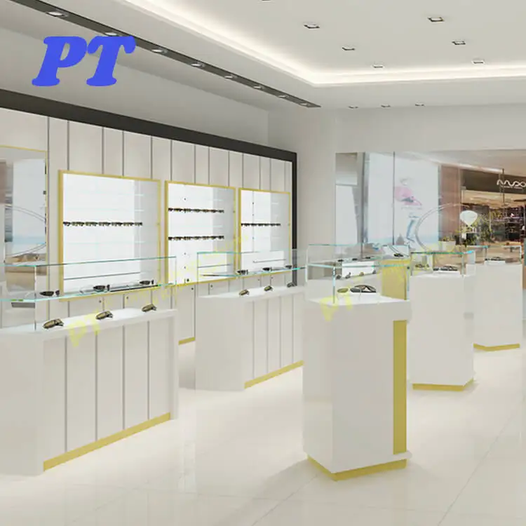 Мебель с оптическим дисплеем интерьерная стойка магазинная мебель