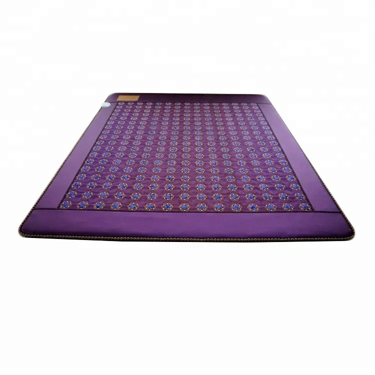 King size similar amethyst crystal heating mat