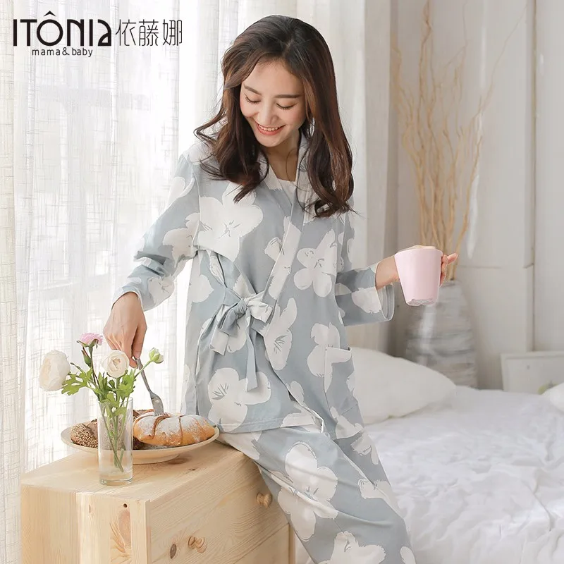 Hongyan company high quality smooth soft nursing pyjamas adult overalls