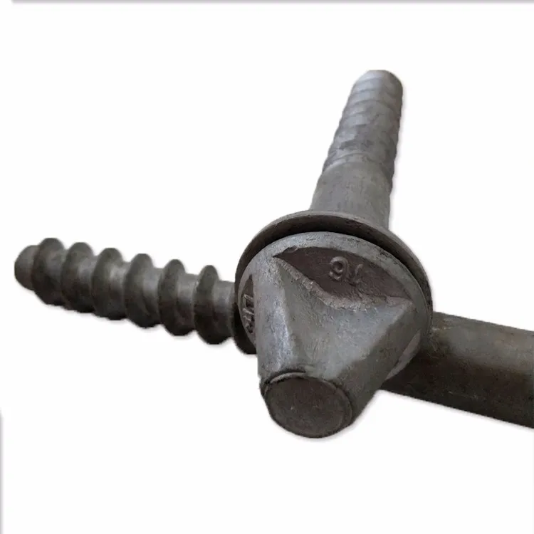 Railway Screw Spikes For Railroad Steel Rails
