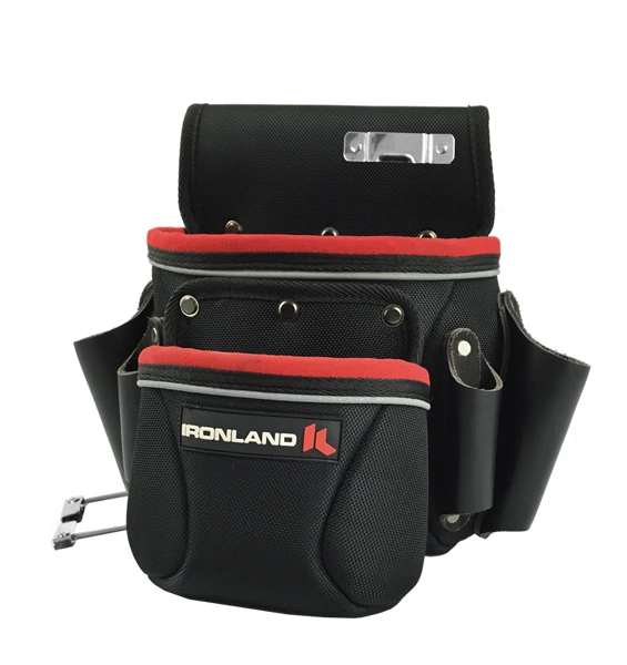 Detachable High Density 600D polyester 2 Bag Tool Belt in Brown Waist Tool bag