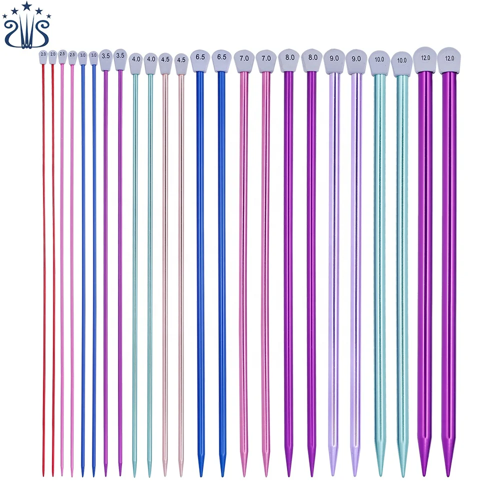 
2PCS/SET SKC High Quality Colorful Single Handle Knitting Needle Tool Sweater Needle Crochet Hook 