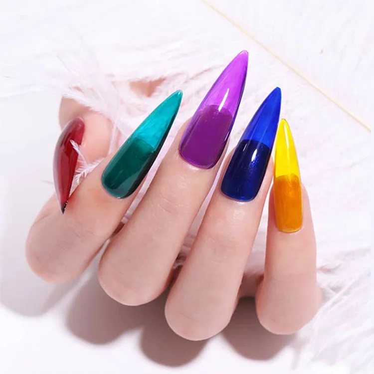 Mixcoco оптовая продажа фабрики УФ Гель-лак для ногтей прозрачная как стекло новый продукт 12 видов цветов 15 мл/бутылка 12 шт./кор. 60 шт.