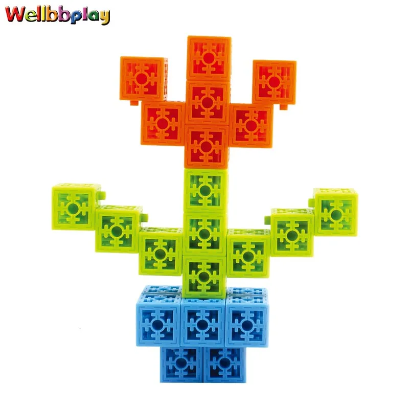 DIY Toy Style and Plastic Material Plastic building blocks
