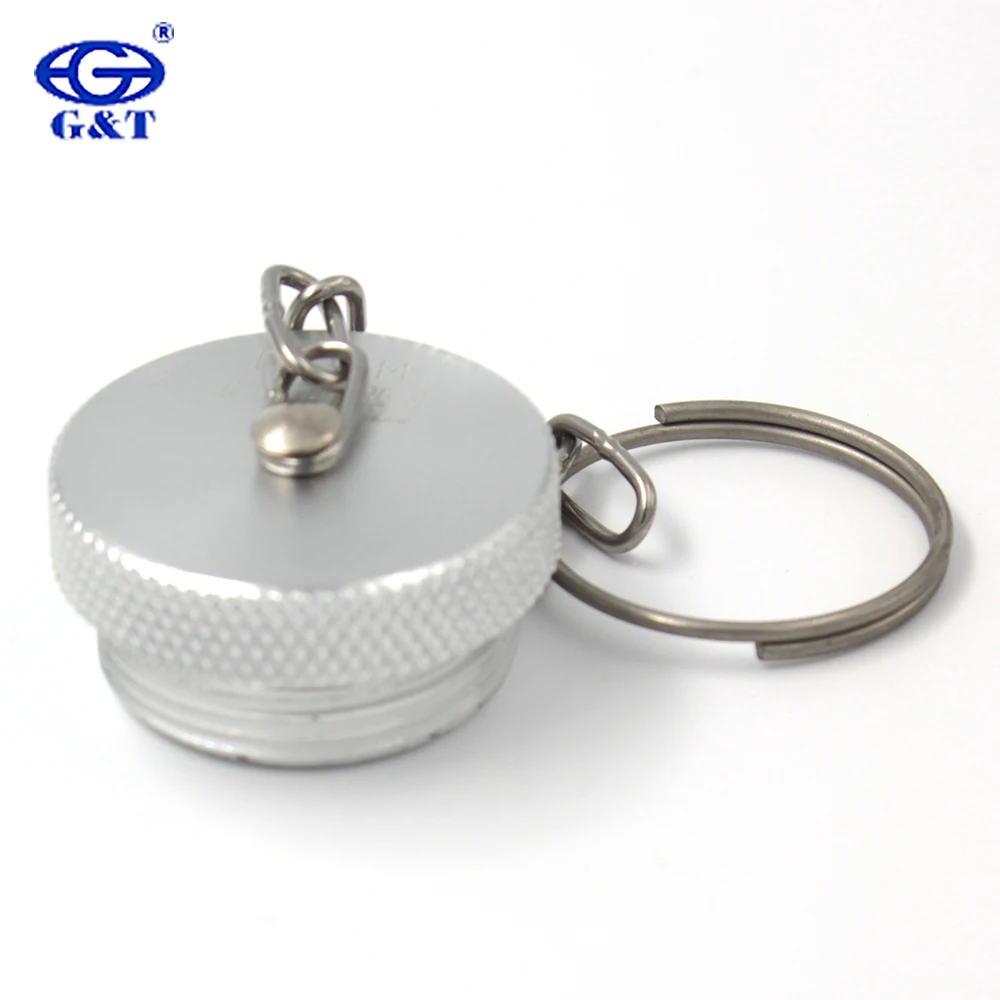 Aluminum quick coupling dust cap for screw type quick disconnect coupling