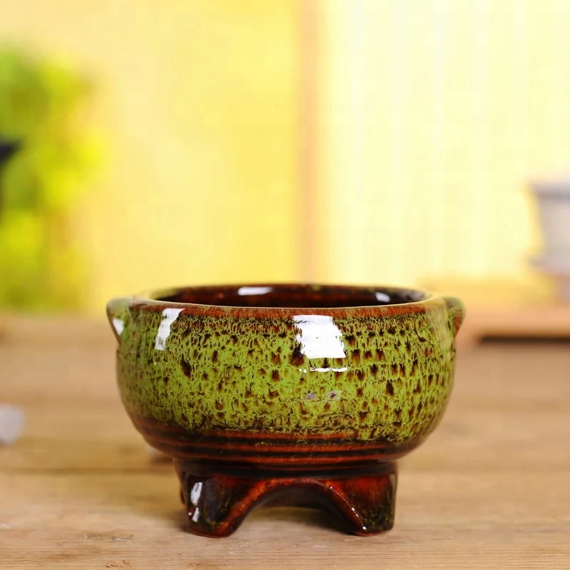 2.5 Inch Ceramic Bonsai Mini Glazed Pots