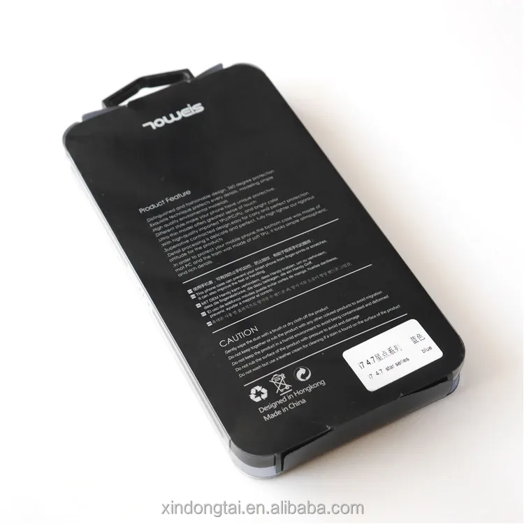 packaging box wholesale of small packing boxes with handles for cell phone case blister packaging