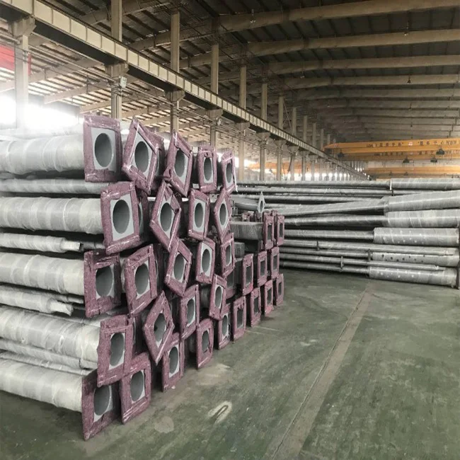 6m 8m high mast street lighting poles solar street light with poles