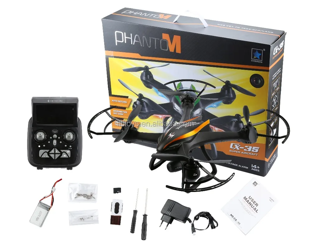 Квадрокоптер Cheerson CX-35 2 4 ГГц 6 осей вертолетный с 5 8 Г FPV в режиме реального времени 720P HD-камера один ключ возврат земли