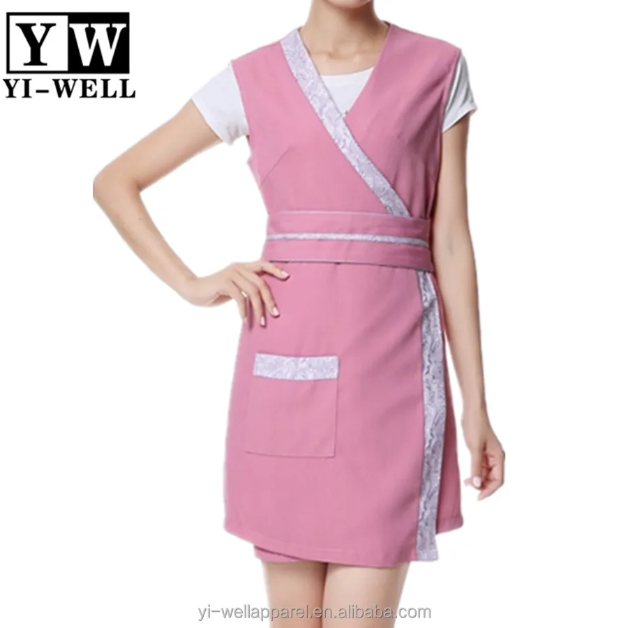 Salon Uniform SPA clothes apron print logo women beauty uniform