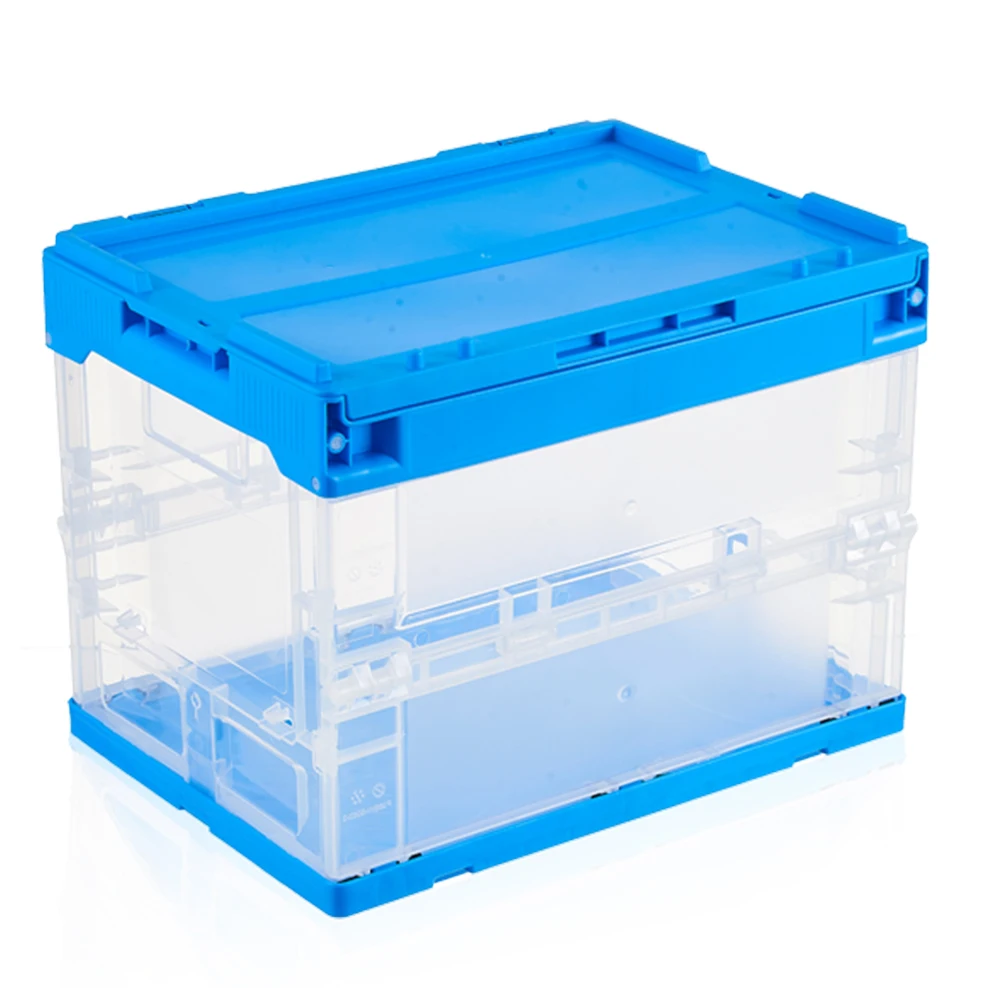 Transparent foldable lego and cloth container storage box