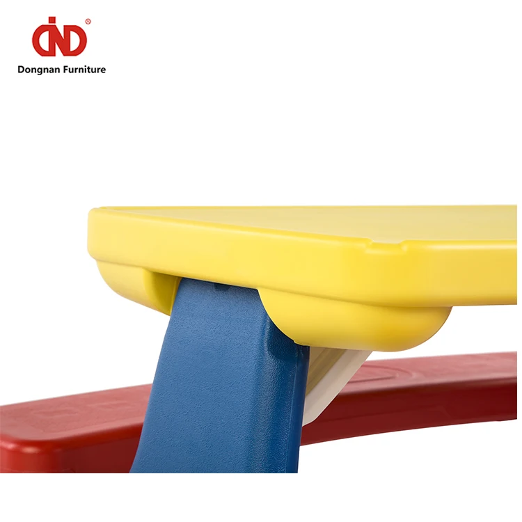 Plastic Kids Study Table and Chairs Hot Selling Safe Kindergarten Dining Folding 1 Set 30-45 Days 11KG/13KG Contemporary