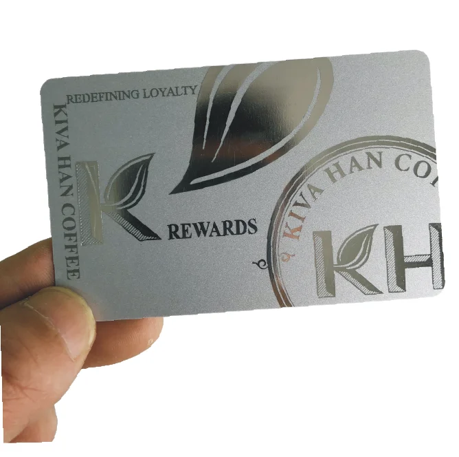 Silver background printed/reprinted PVC card