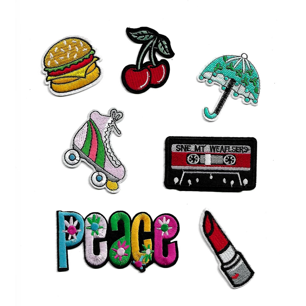 Promotion Eco-Friendly Feature Cute Stickers Embroidery Cartoon Patches For Kids Clothing