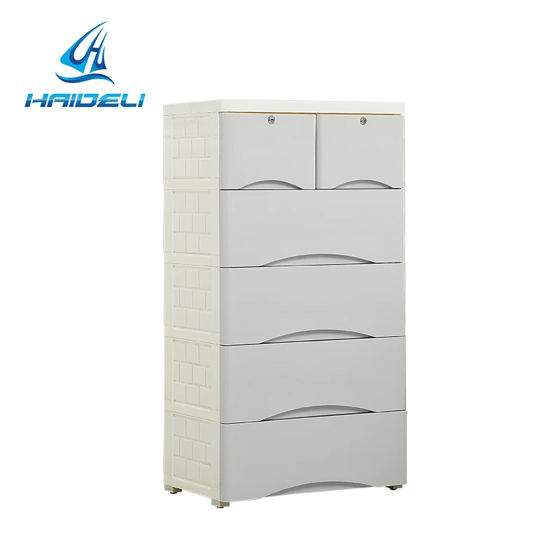 living room 3 layer plastic drawer storage cabinets