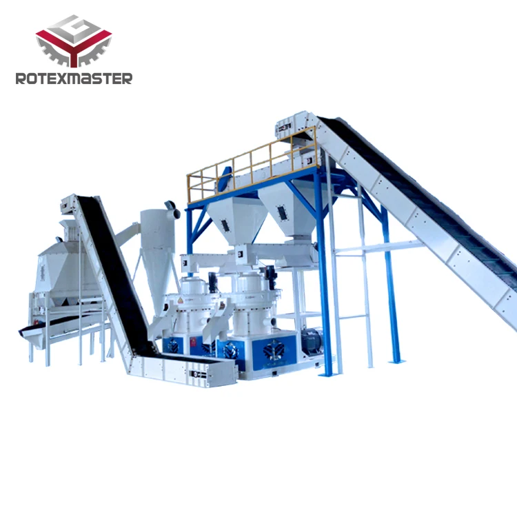 Rotexmaster Wood Pellet Mill Shredder Machine Ring Die Pellet Mill Machine Line