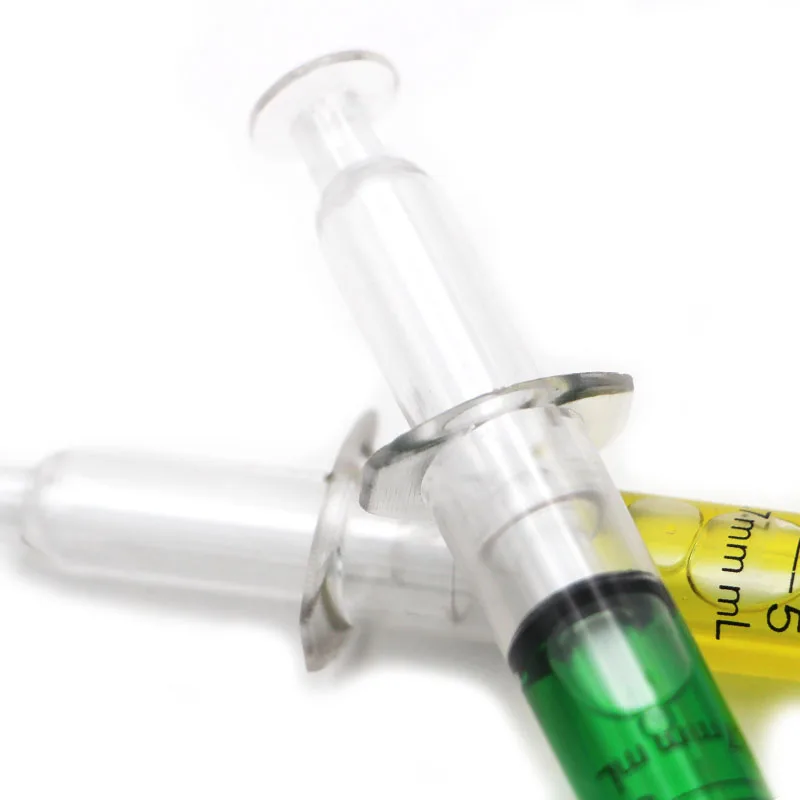 
Promotional injection mechanical pencil gift plastic syringe pen for medical 