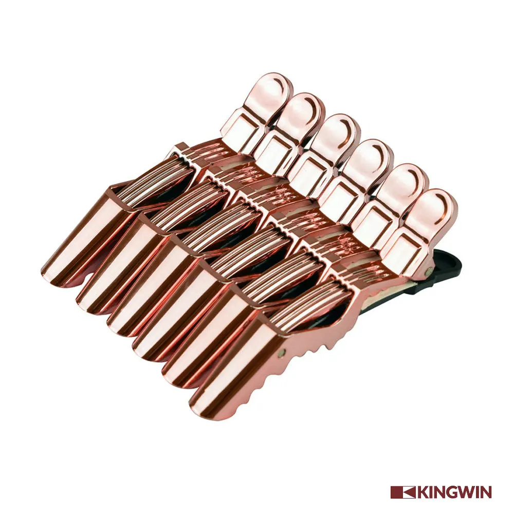 Salon Chrome Plated hair alligator Croc Clip