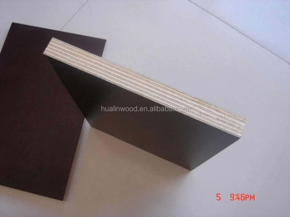 18mm hardwood core concrete formwork film faced plywood
