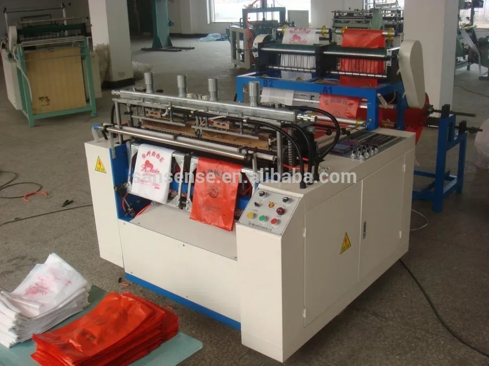 plastic bag cutting machine plastic bag making machine hdpe bag making machine