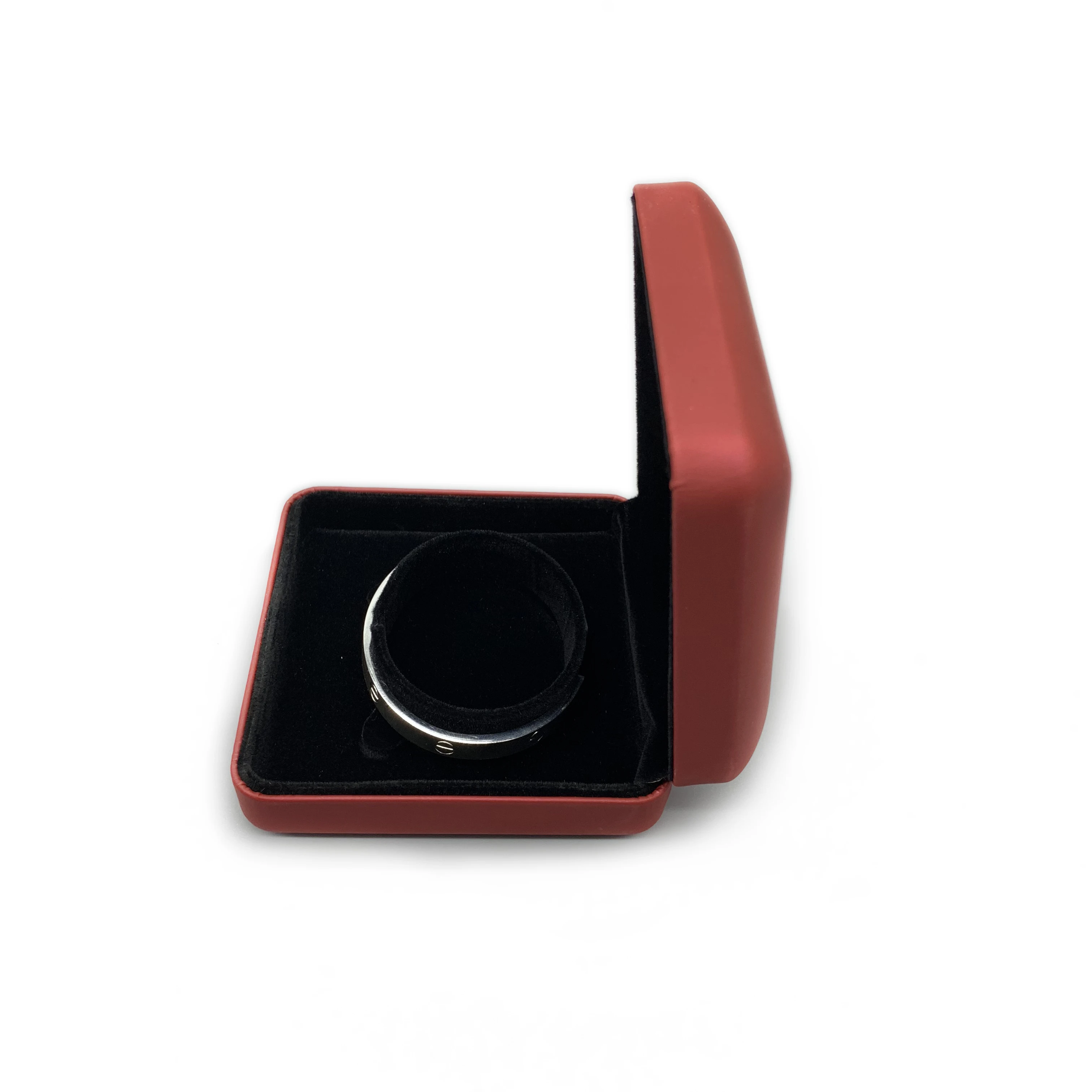 Custom factory wholesale high quality luxury iron velvet jewelry necklace pendant ring bracelet box